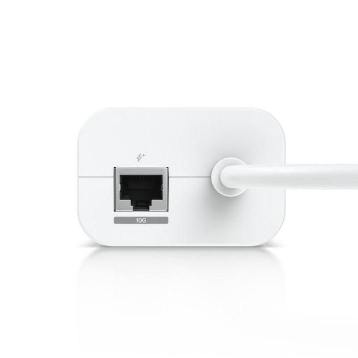 Ubiquiti Adaptador AC con PoE Integrado, 10 GbE, Tipo-C 5V 5A, PoE+ 48V 0.65A, para UniFi Cloud Gateway 5