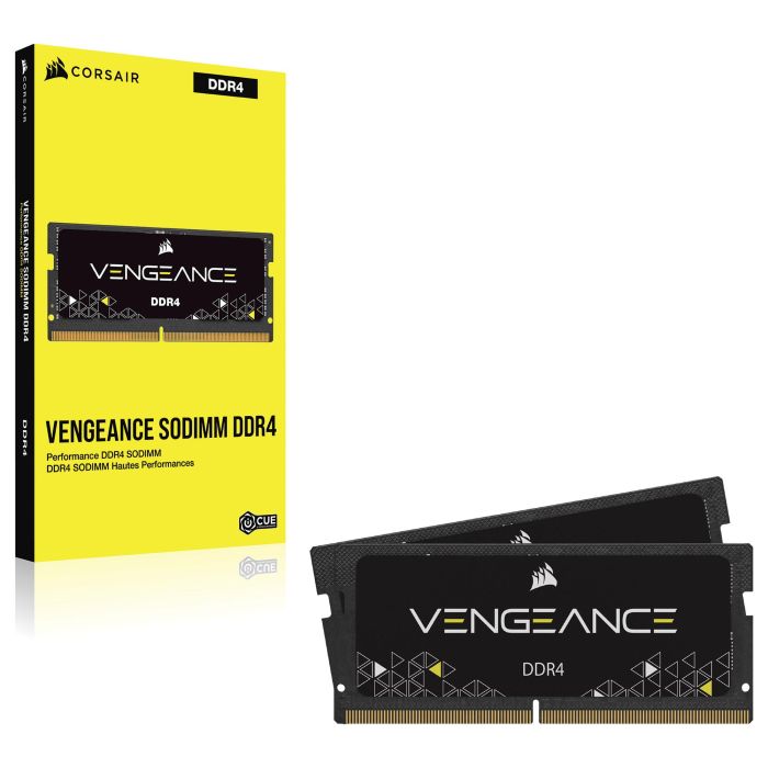 Corsair CMSX16GX4M2A2666C18 Memoria RAM DDR4 SO-DIMM 16 GB (2x 8 GB) 2666 MHz para Portátil Negra Vengeance 2