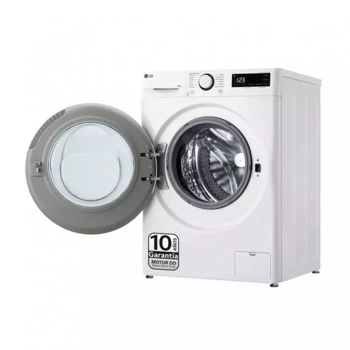 Lavadora LG F4WR6013AGW 60 cm 1400 rpm 13 kg Vapor 7