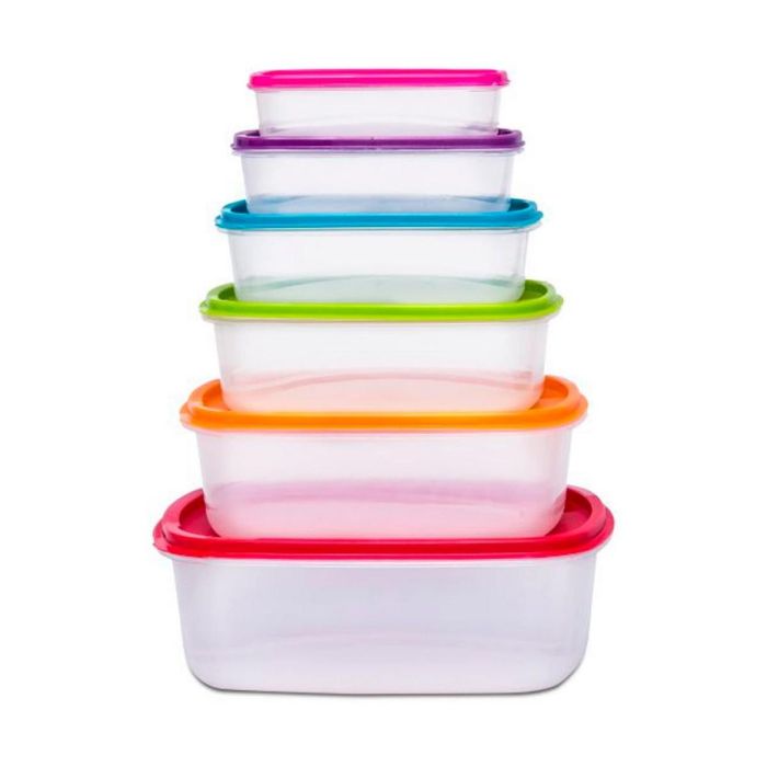 Set de 6 Fiambreras 5five Simply Smart Polipropileno 300 ml 225 ml 175 ml 12,5 ml 0,3 g 245 ml Multicolor Rectangular 9 Set de 6 Fiambreras 5five Simply Smart Polipropileno 300 ml 225 ml 175 ml 12,5 ml 0,3 g 245 ml Multicolor Rectangular 9