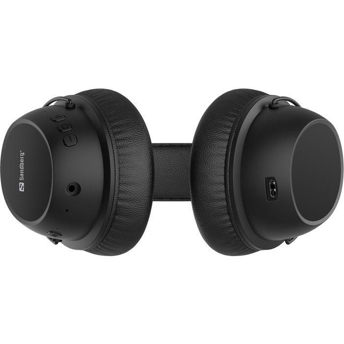 Sandberg Auriculares Inalámbricos ANC FlexMic con Micrófono Flexible Desmontable, Reducción de Ruido Activa, 13h Batería, Cómodos 3 Sandberg Auriculares Inalámbricos ANC FlexMic con Micrófono Flexible Desmontable, Reducción de Ruido Activa, 13h Batería, Cómodos 3