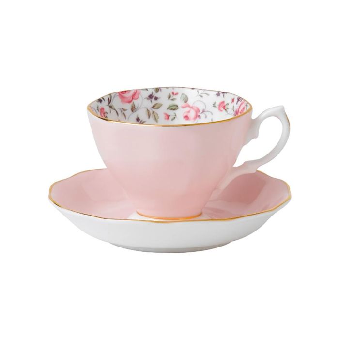 Taza Té Con Plato Rose Confetti Royal Albert