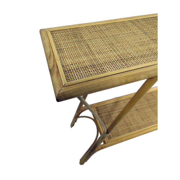 DKD Home Decor Consola Marron Ratan 125 x 81 x 30 cm 2