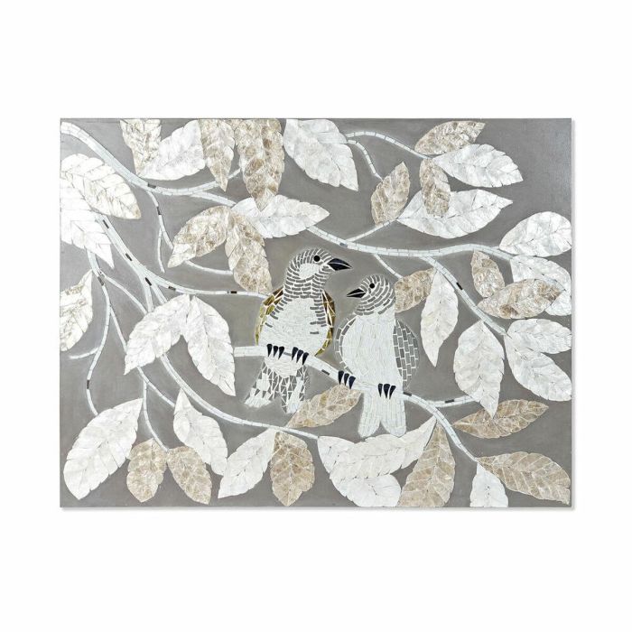 Decoracion Pared Balines DKD Home Decor Beige Gris 4 x 70 x 90 cm