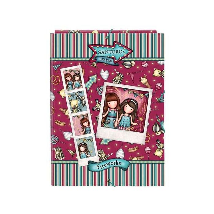 Carpeta folio 3 solapas gorjuss™ fairground "fireworks" 26x33,5x2,5cm Carpeta folio 3 solapas gorjuss™ fairground "fireworks" 26x33,5x2,5cm