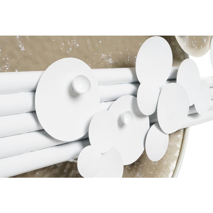Decoración de Pared DKD Home Decor Abstracto Beige Metal Blanco Moderno (119 x 10 x 65 cm) 1 Decoración de Pared DKD Home Decor Abstracto Beige Metal Blanco Moderno (119 x 10 x 65 cm) 1