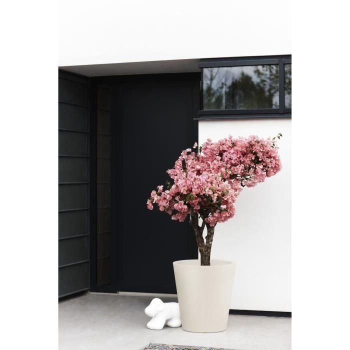 Maceta - ELHO - Pure Straight Round 50 - Lino Blanco - L 50 x A 49,5 x A 51 cm - 100% reciclado Maceta - ELHO - Pure Straight Round 50 - Lino Blanco - L 50 x A 49,5 x A 51 cm - 100% reciclado