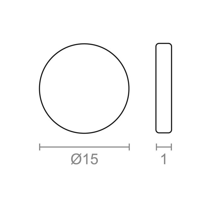 Imán neodimio disco im28 níquel ø15 x 1 mm 1
