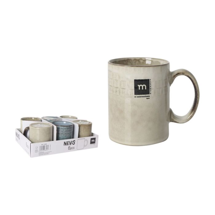 Taza Mug Inde Nevis Rectangular 300 ml (24 Unidades) 1