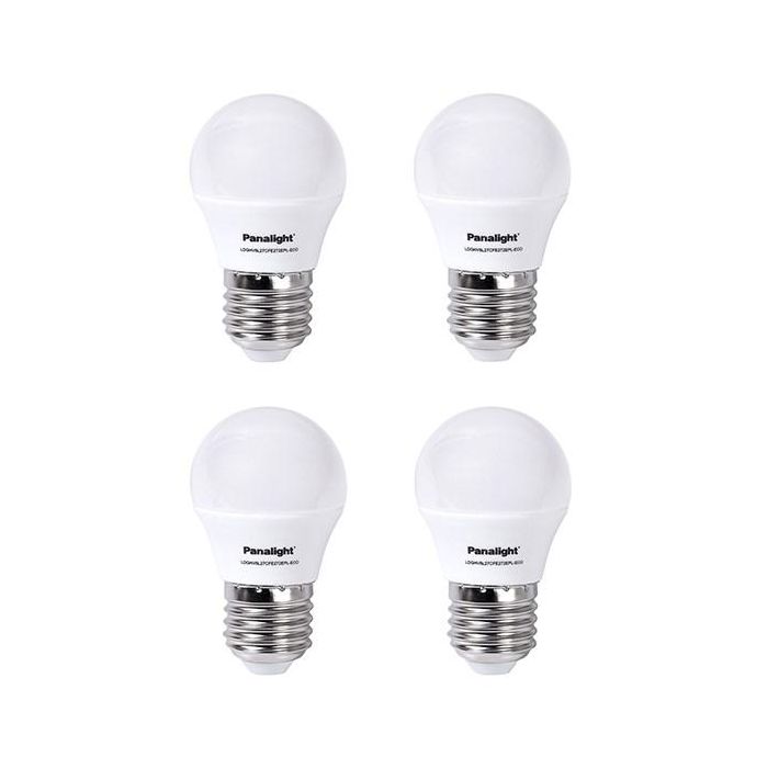 Lámpara Led Esférica Frost E27 De 4W 2700K Pack De 4 PANASONIC-PANALIGHT LDGHV5L27CFE272EPL-ECO-4x