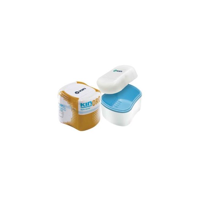 Contenedor Kin Oro Baño Protesis Dental 1 Blanco Contenedor Kin Oro Baño Protesis Dental 1 Blanco