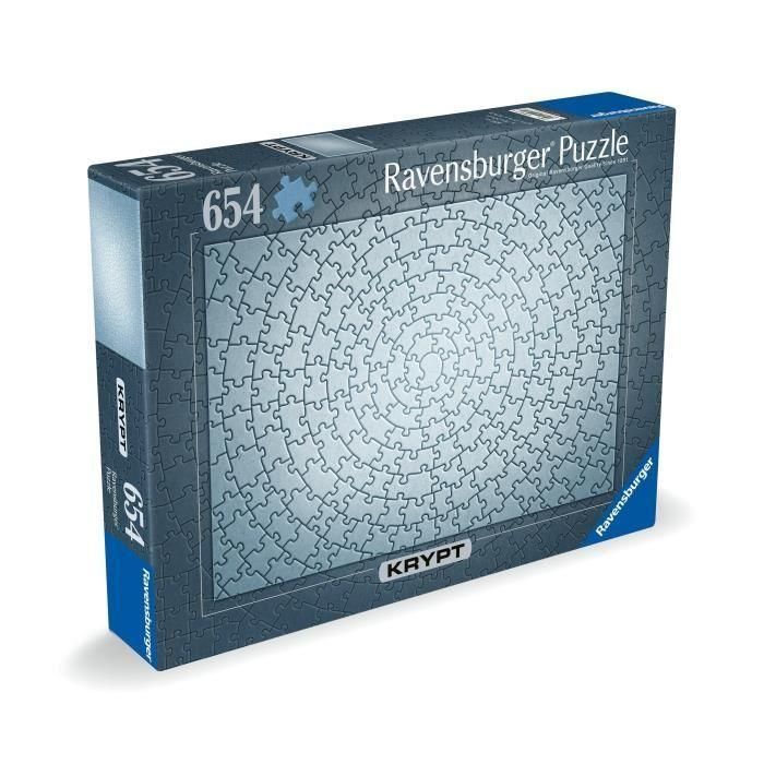 Puzzle Krypt Silver de 654 piezas, adultos y niños a partir de 14 años, Monochrome Challenge, 12000071, Ravensburger 4 Puzzle Krypt Silver de 654 piezas, adultos y niños a partir de 14 años, Monochrome Challenge, 12000071, Ravensburger 4