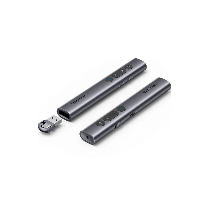 Presentador Inalámbrico por Bluetooth Vention KQJH0/ 2.4GHz/ Gris 0 Presentador Inalámbrico por Bluetooth Vention KQJH0/ 2.4GHz/ Gris 0