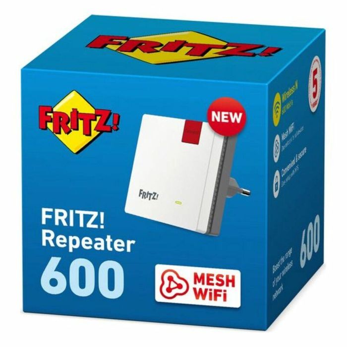 Fritz Repetidor WiFi Extensor de Cobertura 600Mbps, WiFi Mesh, Compatible con FRITZ!Box, 802.11 n/g/b, WPS, WPA2 2 Fritz Repetidor WiFi Extensor de Cobertura 600Mbps, WiFi Mesh, Compatible con FRITZ!Box, 802.11 n/g/b, WPS, WPA2 2