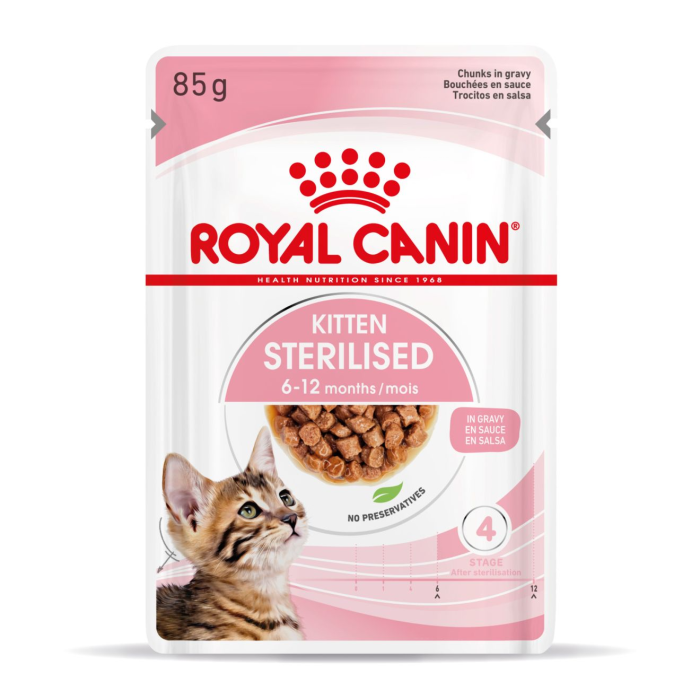 Royal Canin Kitten Sterilised Salsa Gravy 12x85 gr