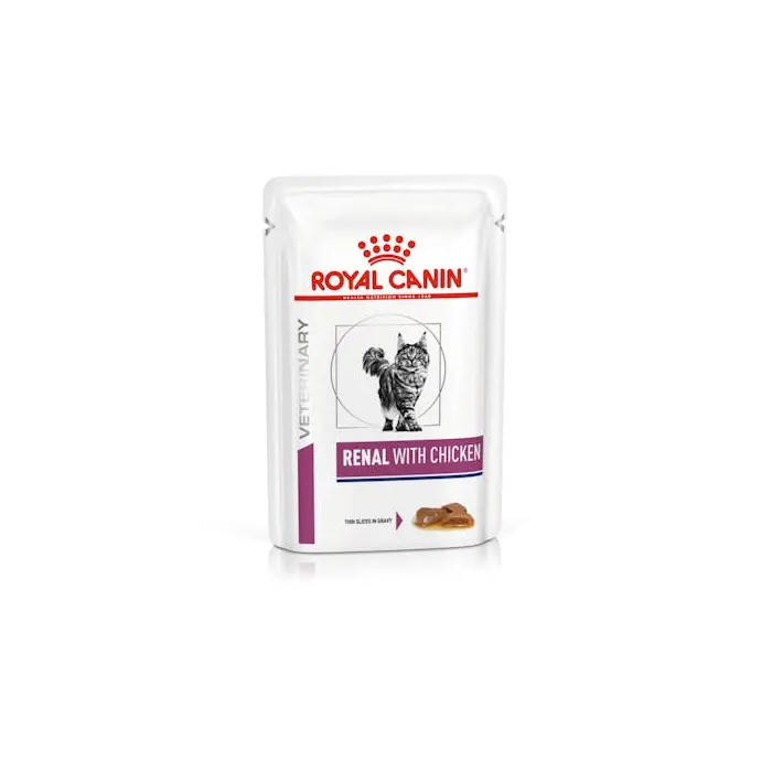 Royal Vet Feline Renal Pollo Pouch Caja 12x85 gr