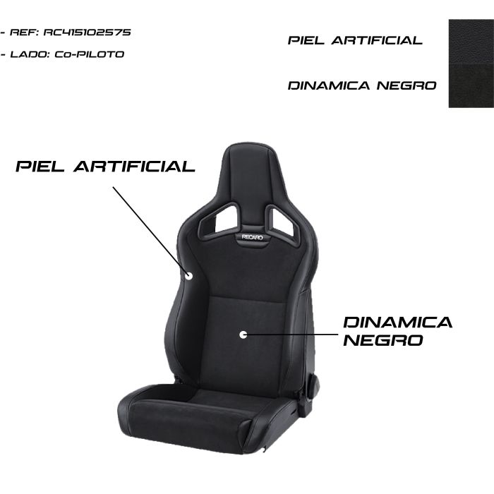 Recaro Asiento Recaro Cross Sportster Cs Airbag Calefaccion Piel Artificial Negro-Dinamica Negro Copiloto 0 Recaro Asiento Recaro Cross Sportster Cs Airbag Calefaccion Piel Artificial Negro-Dinamica Negro Copiloto 0