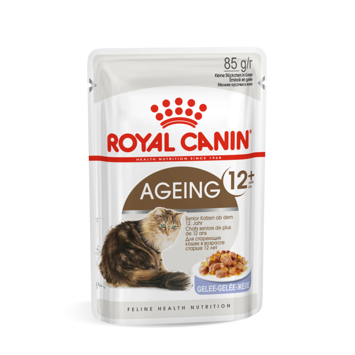 Royal Feline Ageing +12 Pouch Gelatina Caja 12x85 gr