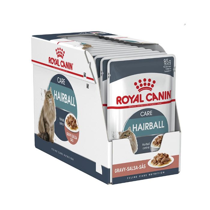 Royal Feline adult hairball care pouch caja 12x85gr