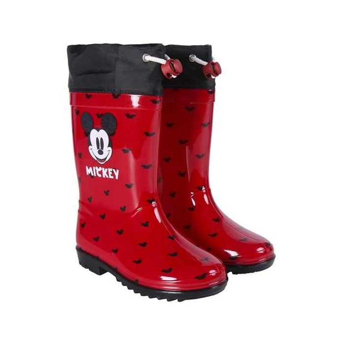 Botas de Agua Infantiles Mickey Mouse Rojo 28