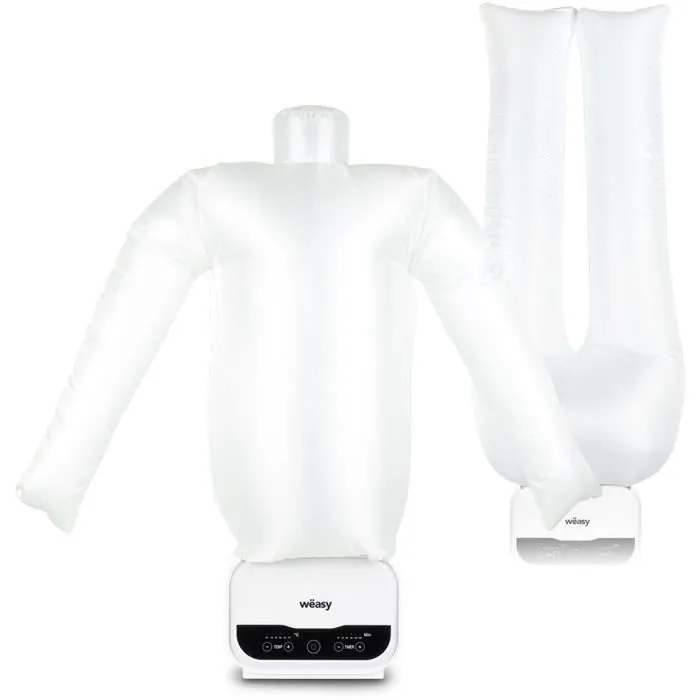 Hkoenig Maniquí de planchado Magic Pressing 1200 W con funda para pantalón Blanco 4