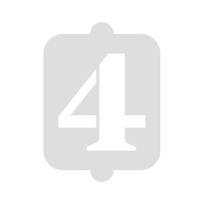 Algon Plantilla Tarta Cumpleaños N-4 Pequeña 13.5 cm x 20 cm (36 Unidades)