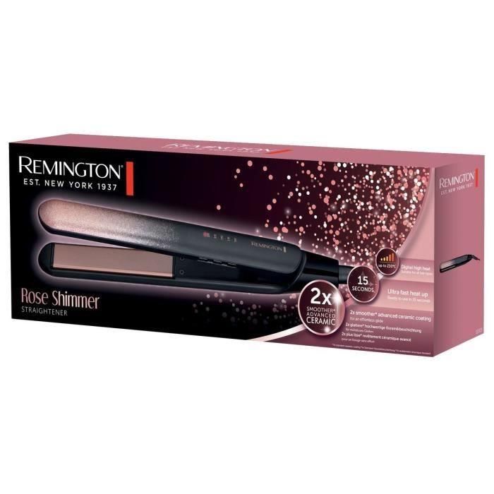 Plancha de pelo REMINGTON S5305 Rose Shimmer - 5 temperaturas 150 a 230°C - calentamiento rápido - apagado automático 1