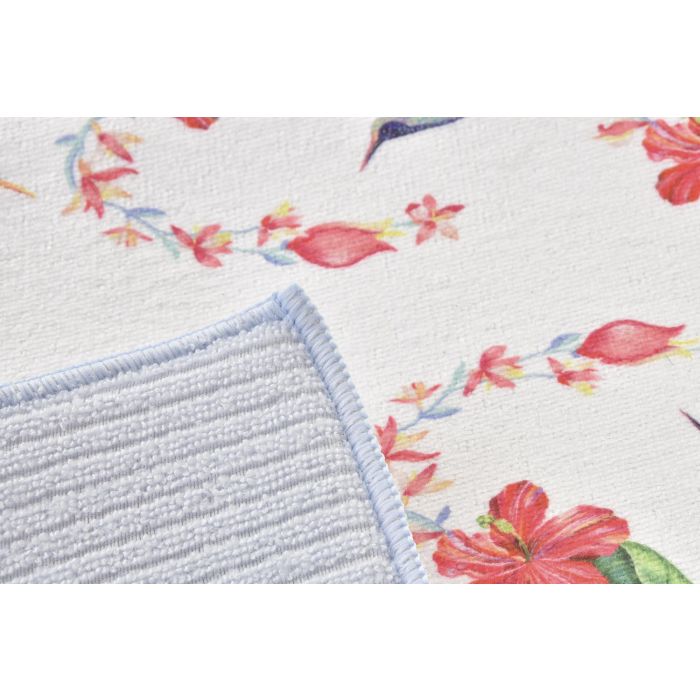 DKD Home Decor Tapete Tropical Multicolor Rosa 38 x 0.7 x 50 cm (12 Unidades) 2