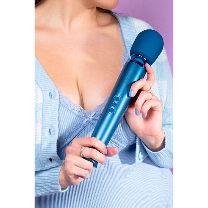 Varita Masajeadora Recargable Le Wand Pacific Blue Azul 13 Varita Masajeadora Recargable Le Wand Pacific Blue Azul 13