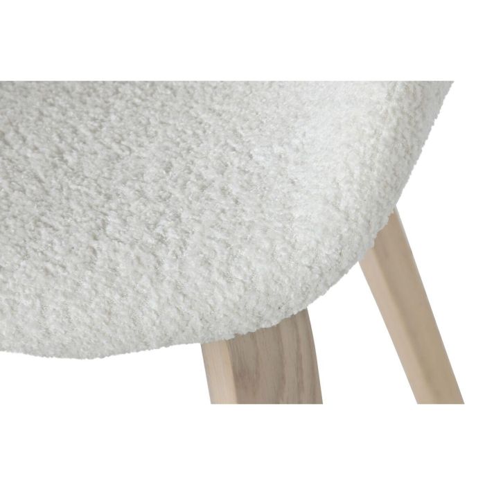 Silla Scandi DKD Home Decor Blanco 67.5 x 82 x 52.5 cm 2