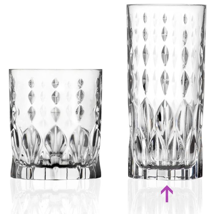 Vaso Alto 350 Ml Mm Rcr Cristalleria IT altura 150 (6 Unidades) 1