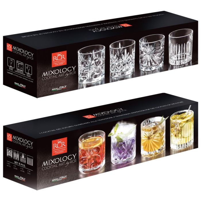 Set 4 Vasos Mm Rcr Cristalleria IT altura 92-94  1