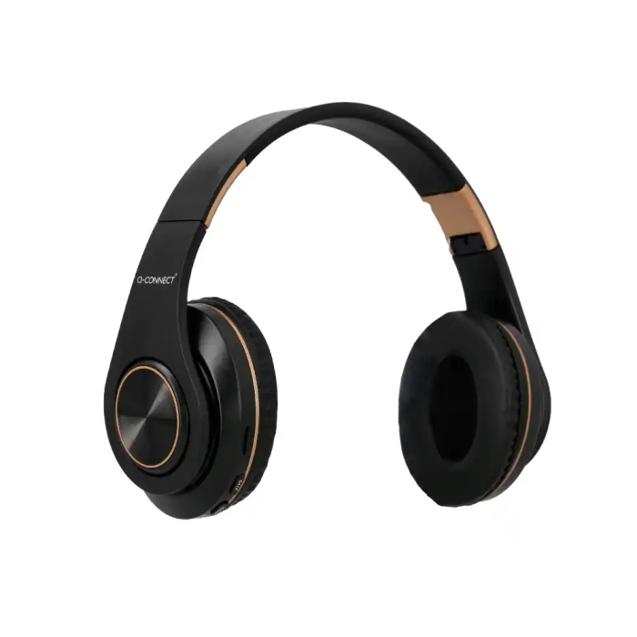 Q-connect Auriculares Bluetooth Diadema Ajustable Manos Libres Color Negro Autonomía 10h 1