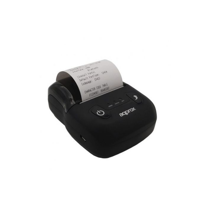 Approx appPOS58PORTABLE+ Impresora de Tickets Térmica Portátil 58mm USB Bluetooth Negro - Compatible Android, Windows, Mac, Linux 0 Approx appPOS58PORTABLE+ Impresora de Tickets Térmica Portátil 58mm USB Bluetooth Negro - Compatible Android, Windows, Mac, Linux 0
