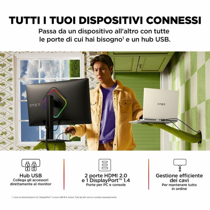 Monitor Gaming HP 780G5E9#ABB Full HD 27" 10 Monitor Gaming HP 780G5E9#ABB Full HD 27" 10