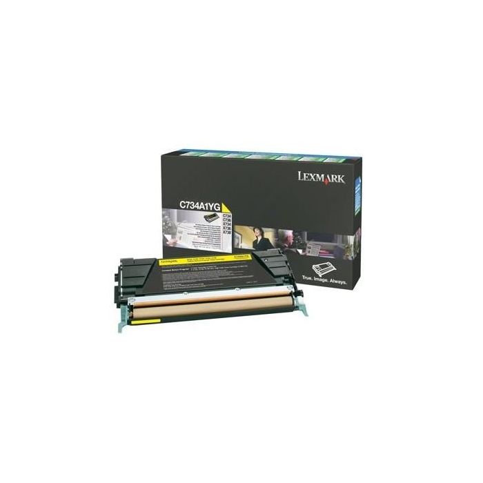 Lexmark Tóner amarillo para C73x/X73x, rendimiento de hasta 6.000 páginas