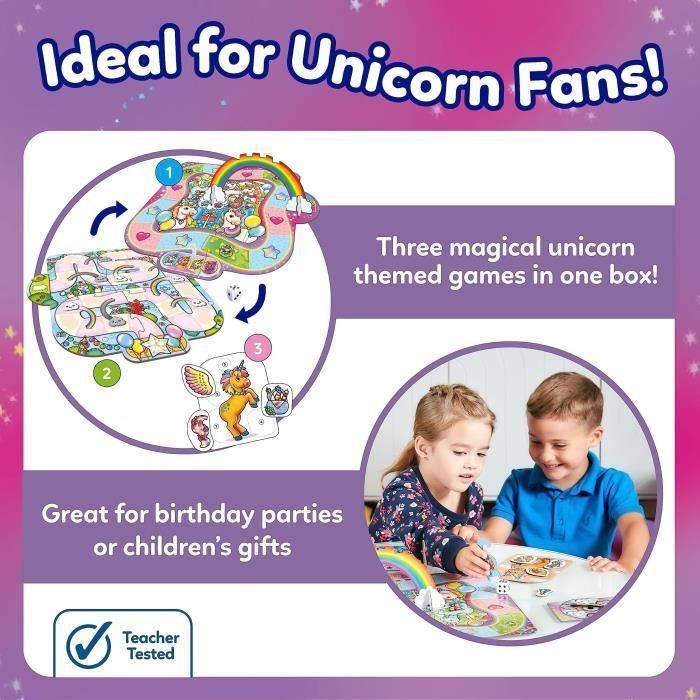 Unicornios divertidos - Juego de mesa - HUERTO 2 Unicornios divertidos - Juego de mesa - HUERTO 2