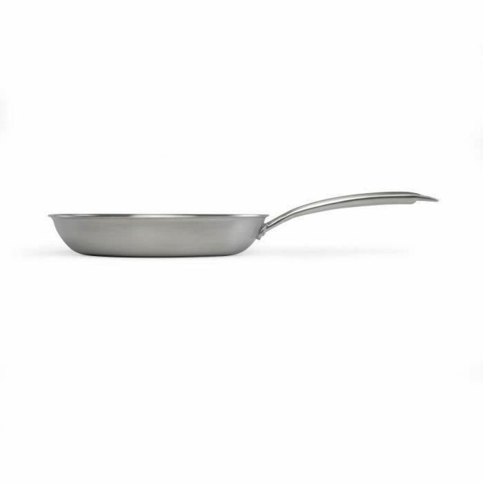 Livoo MEP158 Sartén Brigade de Acero Inoxidable 24 cm, Apta Todo Tipo de Fuegos, Inducción, Fabricada en Francia