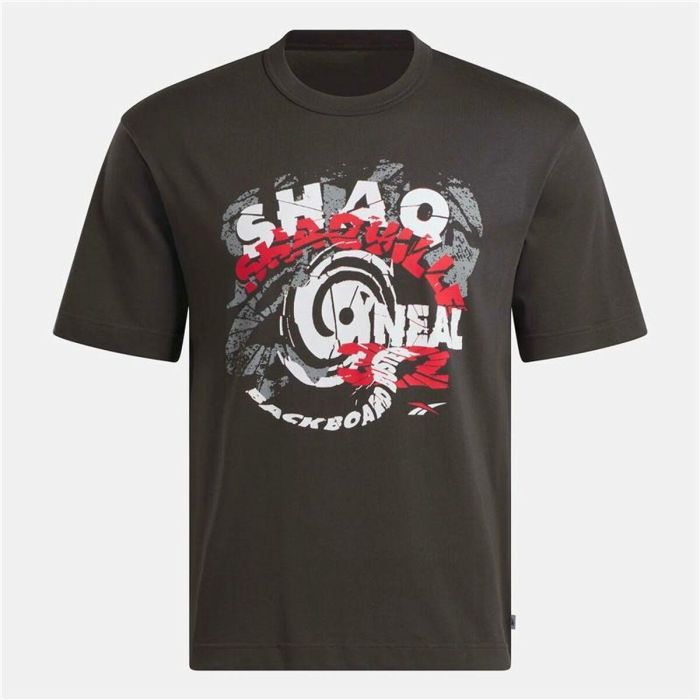 Camiseta de Manga Corta Hombre Reebok Gs Hs Shaq Spiral Te Negro Camiseta de Manga Corta Hombre Reebok Gs Hs Shaq Spiral Te Negro