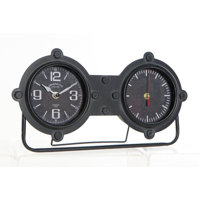 Reloj Sobremesa Vintage DKD Home Decor Negro Dorado 7 x 20 x 38 cm Reloj Sobremesa Vintage DKD Home Decor Negro Dorado 7 x 20 x 38 cm
