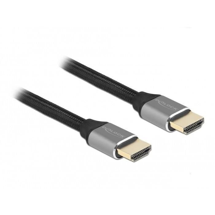 DELOCK Ultra High Speed HDMI Kabel 48 Gbps 8K 60Hz grau 3m zertifiziert 0 DELOCK Ultra High Speed HDMI Kabel 48 Gbps 8K 60Hz grau 3m zertifiziert 0