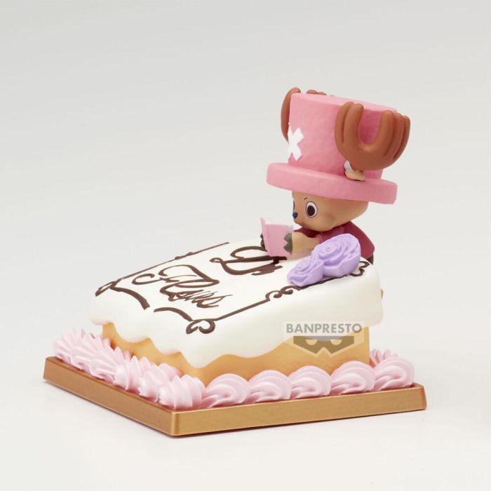 Banpresto Figura Coleccionable One Piece Paldolce Collection Tony Tony Chopper Sentado en Pastel PVC 6cm Pre-pintada Original 1