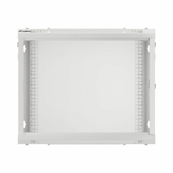 Lanberg WF01-6409-10S Armario Rack Bastidor de Pared de 9U con Carga Máxima de 60 kg, Color Gris 3