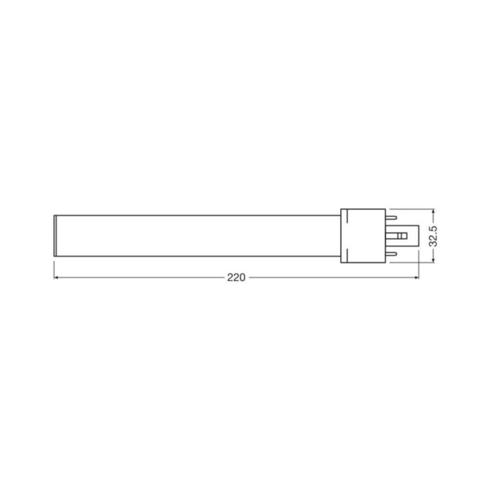 [LVE-4058075558069] Lámpara LED Ledvance/DULUX G23 6W 630Lm 3000K 120º IP20 2