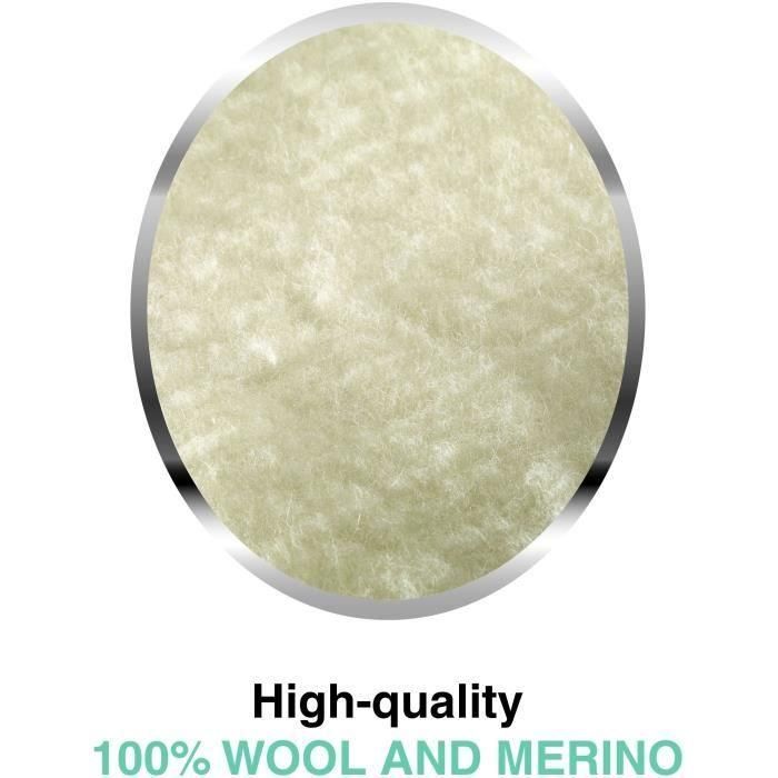 Cubrecolchón calefactable - Imetec - 2 plazas 100% lana y merino, 150 x 160 cm - Calentamiento rápido 6 temperaturas Temperatura constante 4 Cubrecolchón calefactable - Imetec - 2 plazas 100% lana y merino, 150 x 160 cm - Calentamiento rápido 6 temperaturas Temperatura constante 4