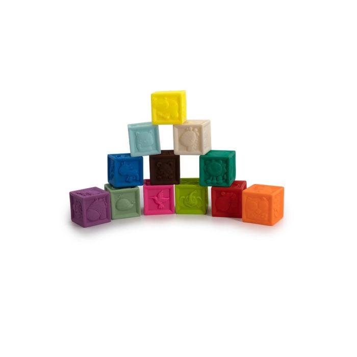 Tachan Set de 12 Cubos Didácticos para Aprendizaje de Números y Colores, +6 meses 4