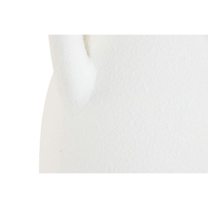 Jarrón Home ESPRIT Blanco Fibra 39 x 39 x 120 cm 2
