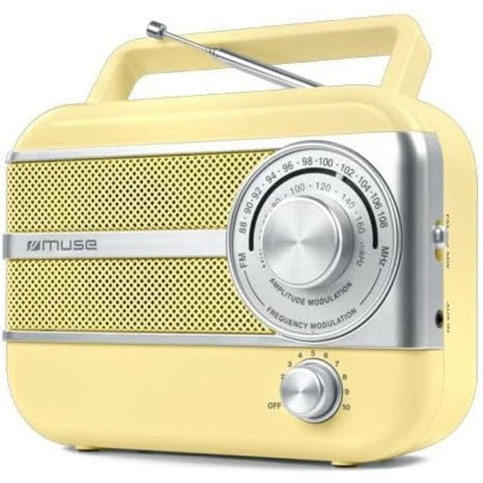 Radio Muse M056AG Amarillo AM/FM Retro