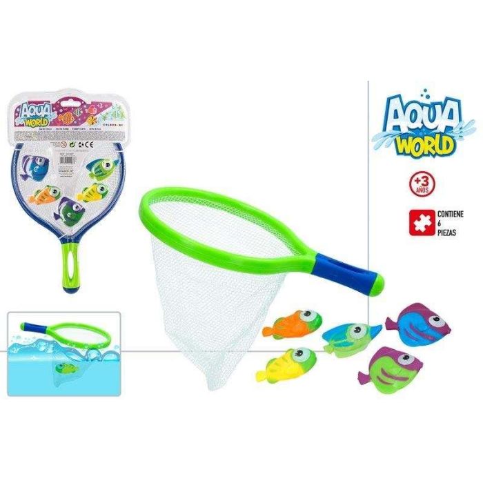 Set juego pesca aqua world con salabre y 5 peces - modelos surtidos 1 Set juego pesca aqua world con salabre y 5 peces - modelos surtidos 1