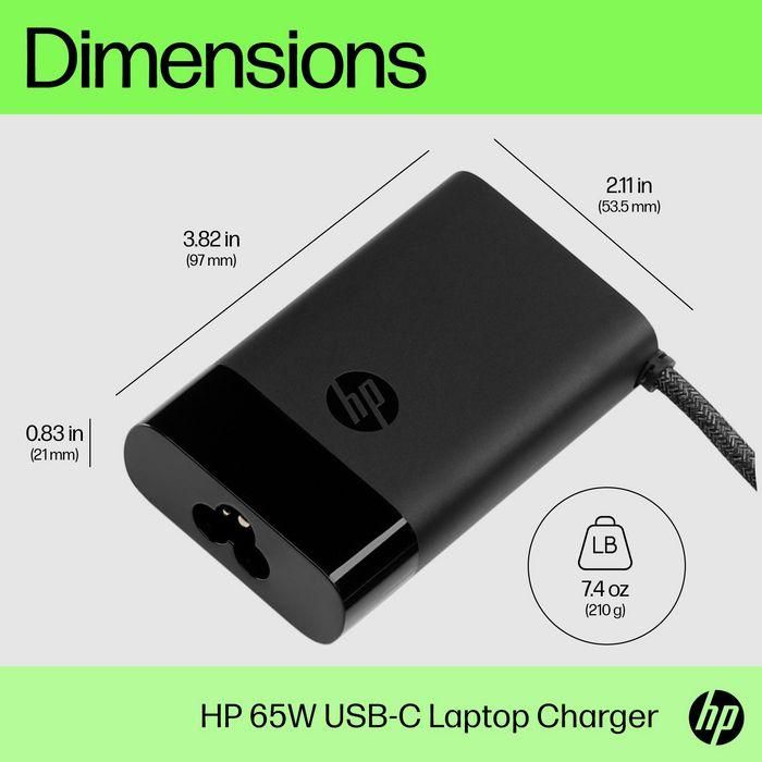 HP Cargador para portátil USB-C 65W 2 HP Cargador para portátil USB-C 65W 2